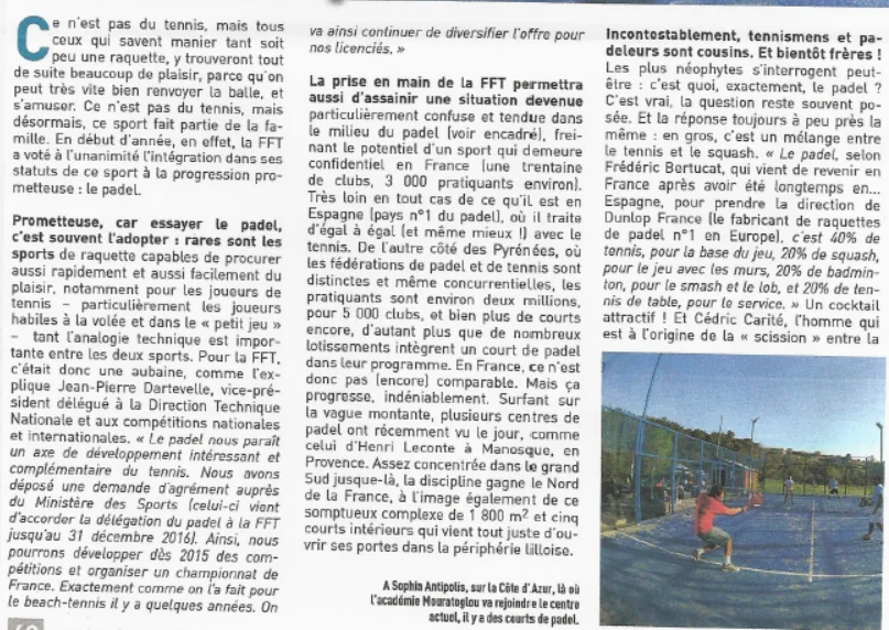 Tennis Magazine 1 | Padel Magazine Tennis Magazine 1