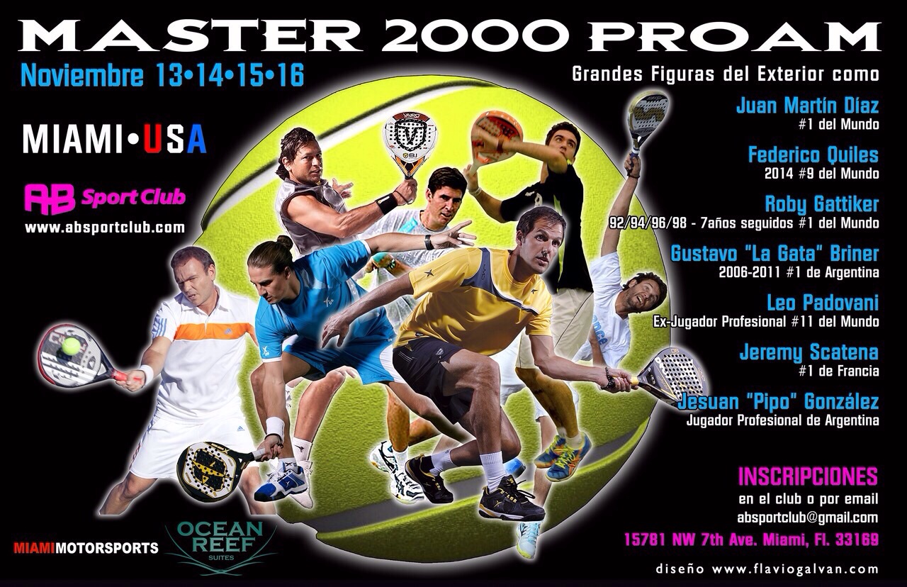 Masters PROAM – Miami – 13 au 16 nov 2014