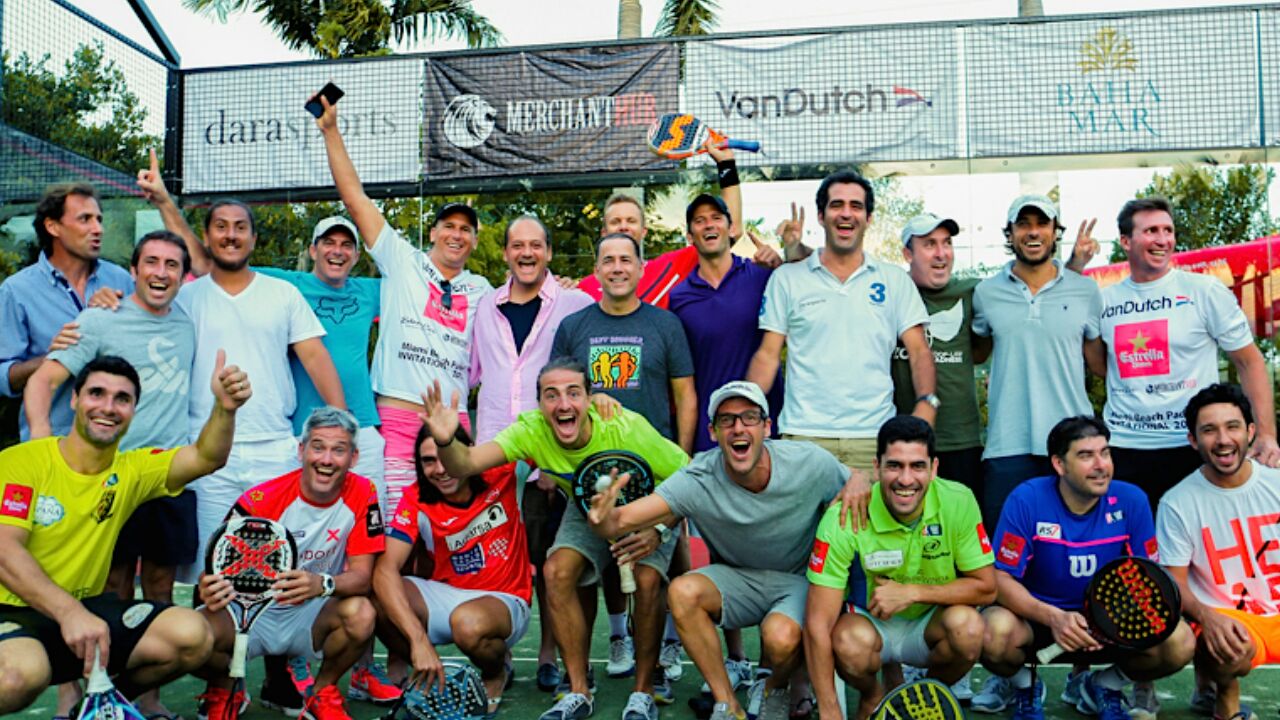 Los jugadores de World Padel Tour diviértete en Miami!