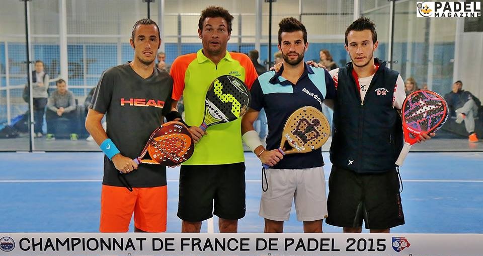 Mästarens final i herrar padel från Frankrike: Scatena / Haziza (Ligue Côte d'Azur) / Boulade / Ferrandez (Ligue Provence)