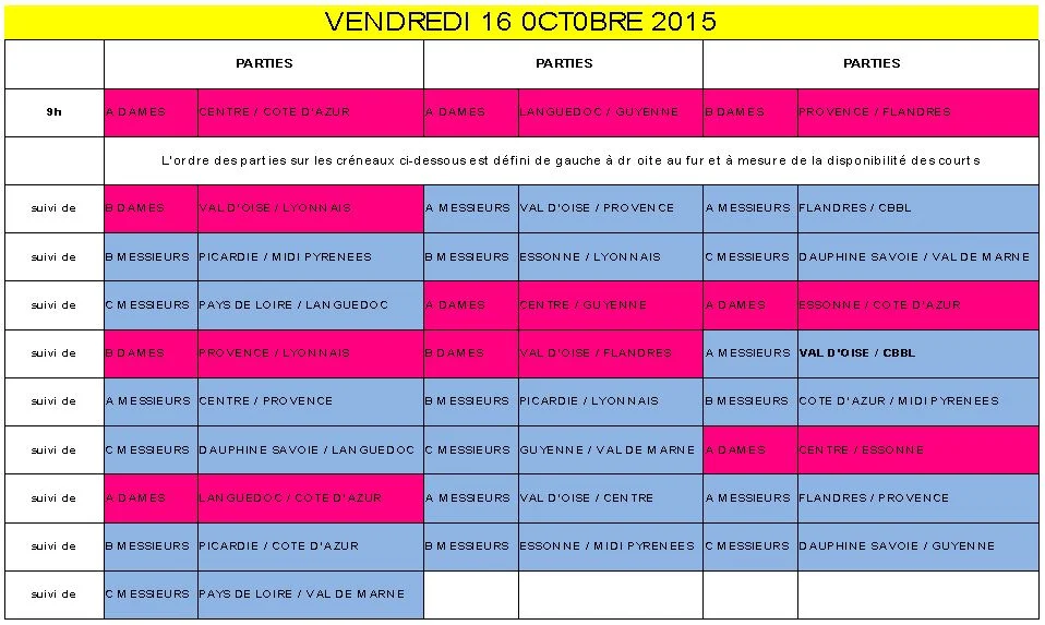 Horaires championnats de France de padel | Padel Magazine