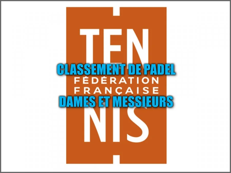 Les classements de padel sont tombés