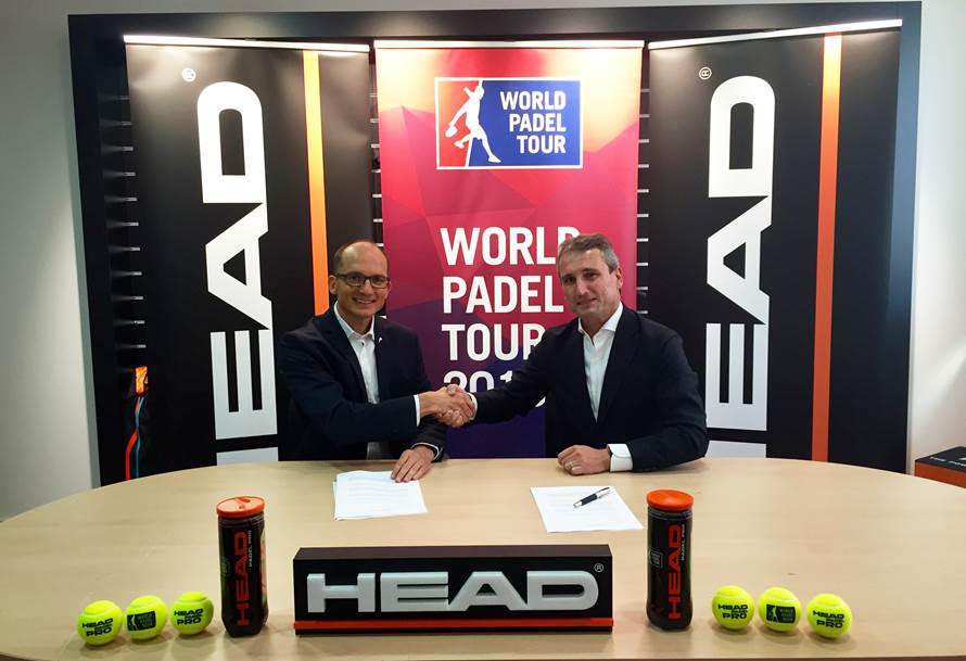 HEAD : OFFICIAL BALL OF WORLD PADEL TOUR UNTIL 2018