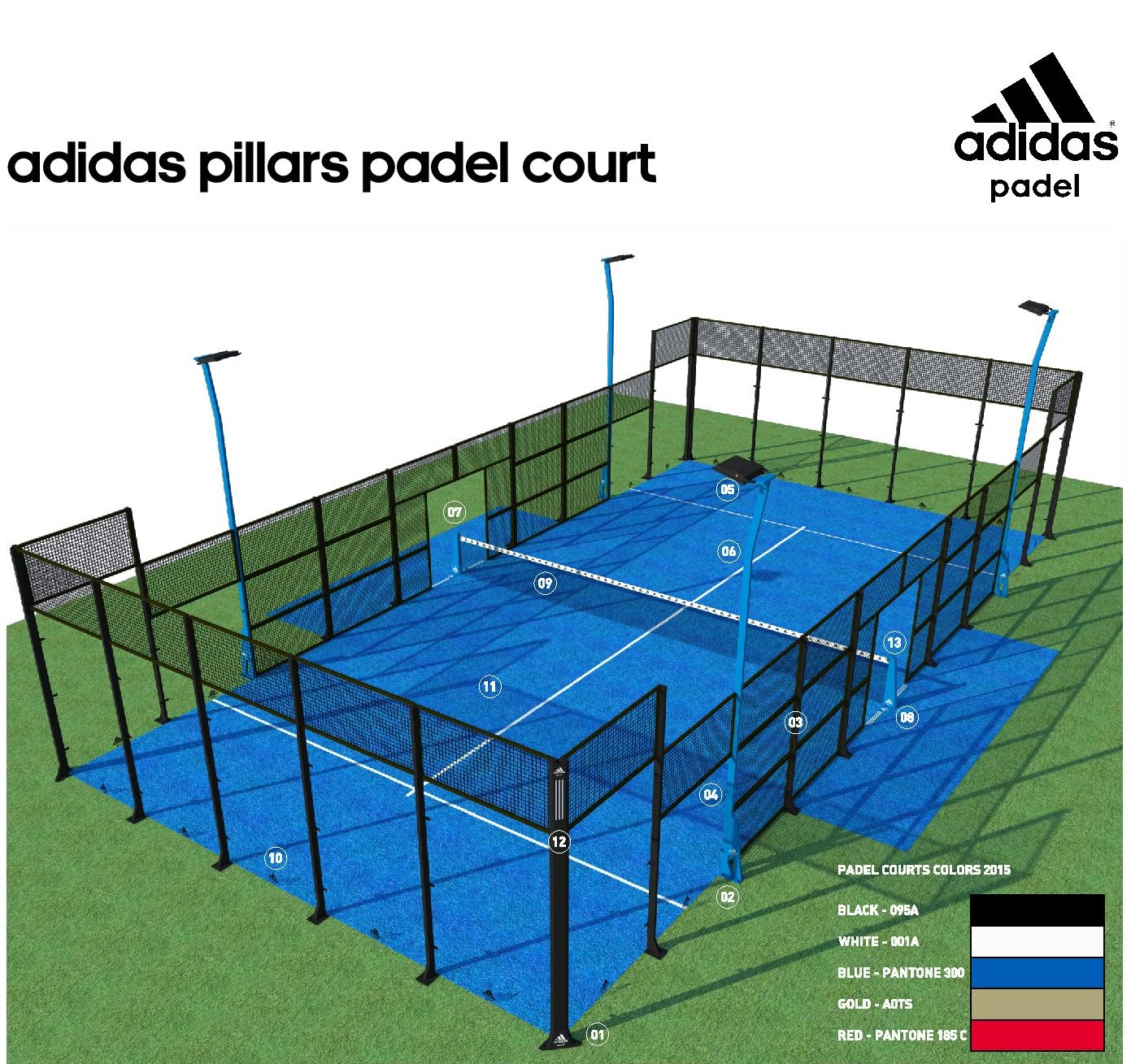 adidas padel court