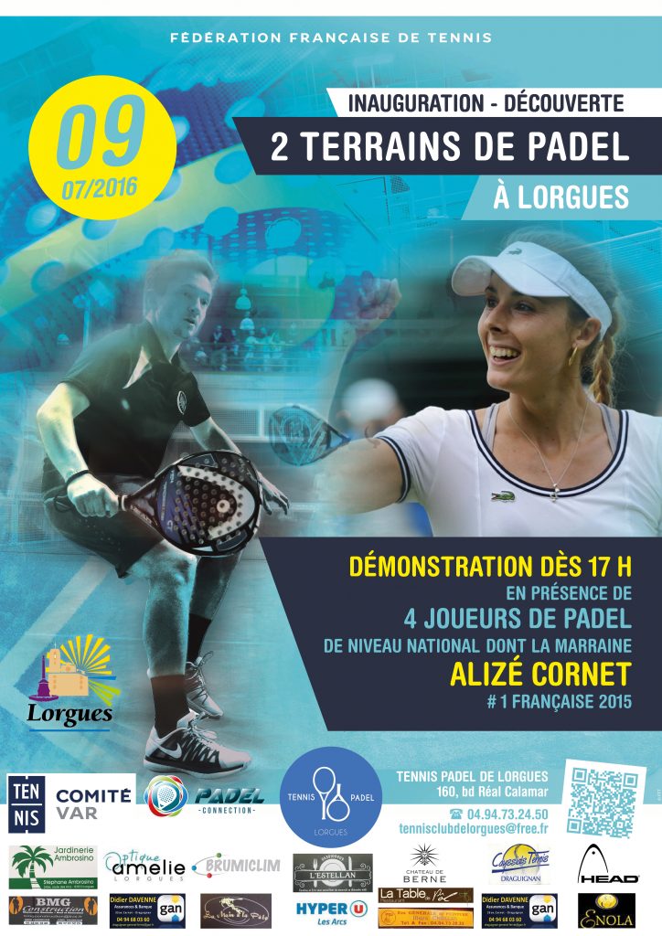 affiche padel lorgues