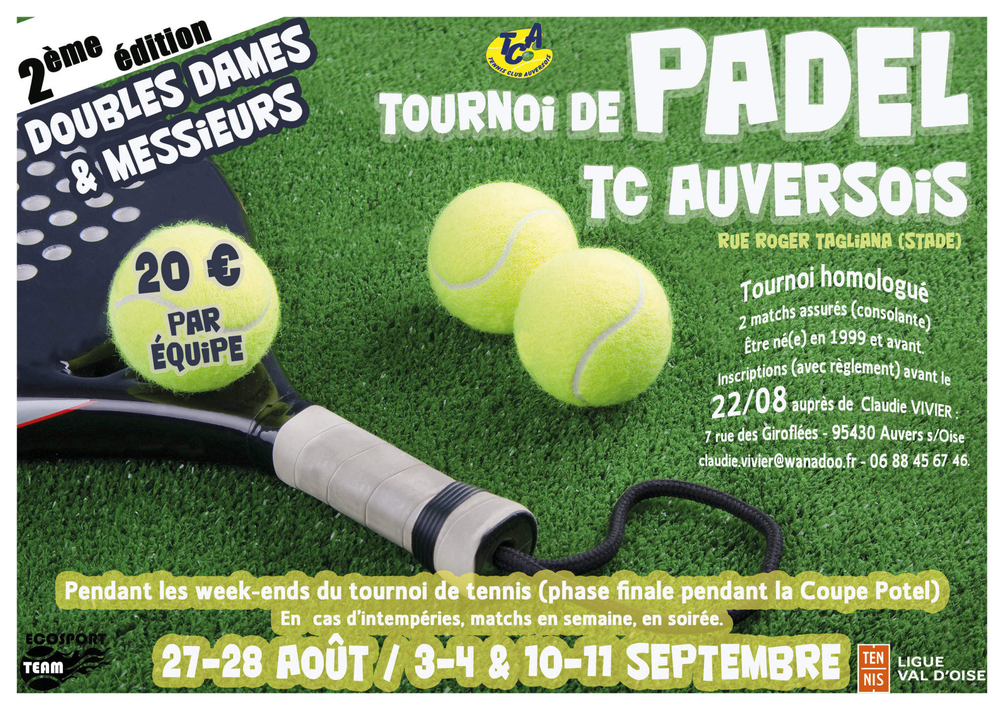 Auvers gör sin turnering padel homologen