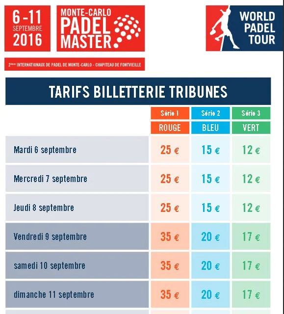 prix monte carlo padel master | Padel Magazine prix monte carlo padel master