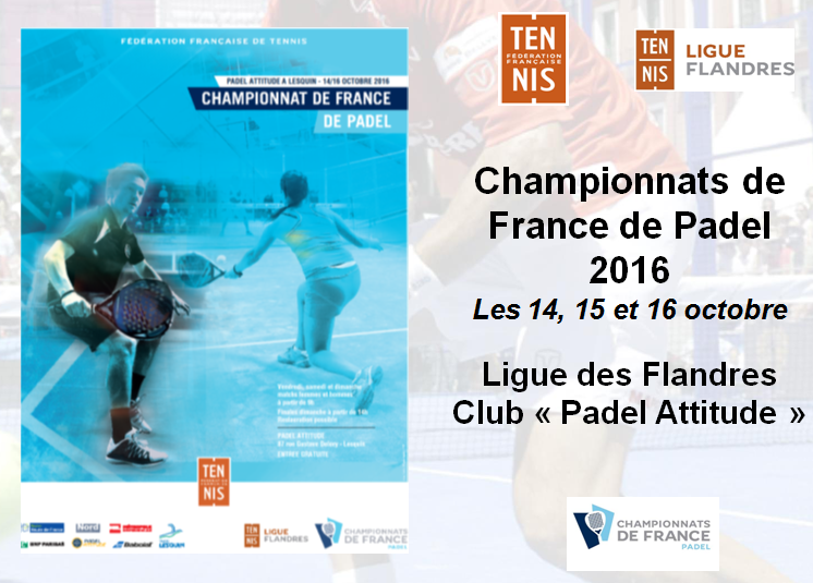 La composizione dei gironi per i Campionati francesi padel 2016