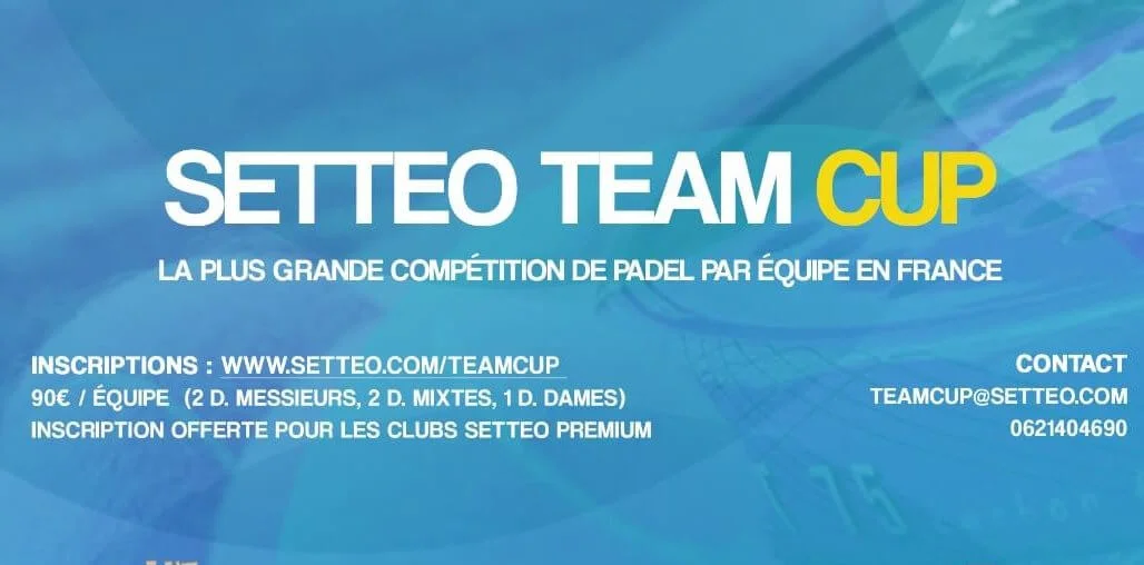 Tuto pour inscrire une équipe au SETTEO TEAM CUP
