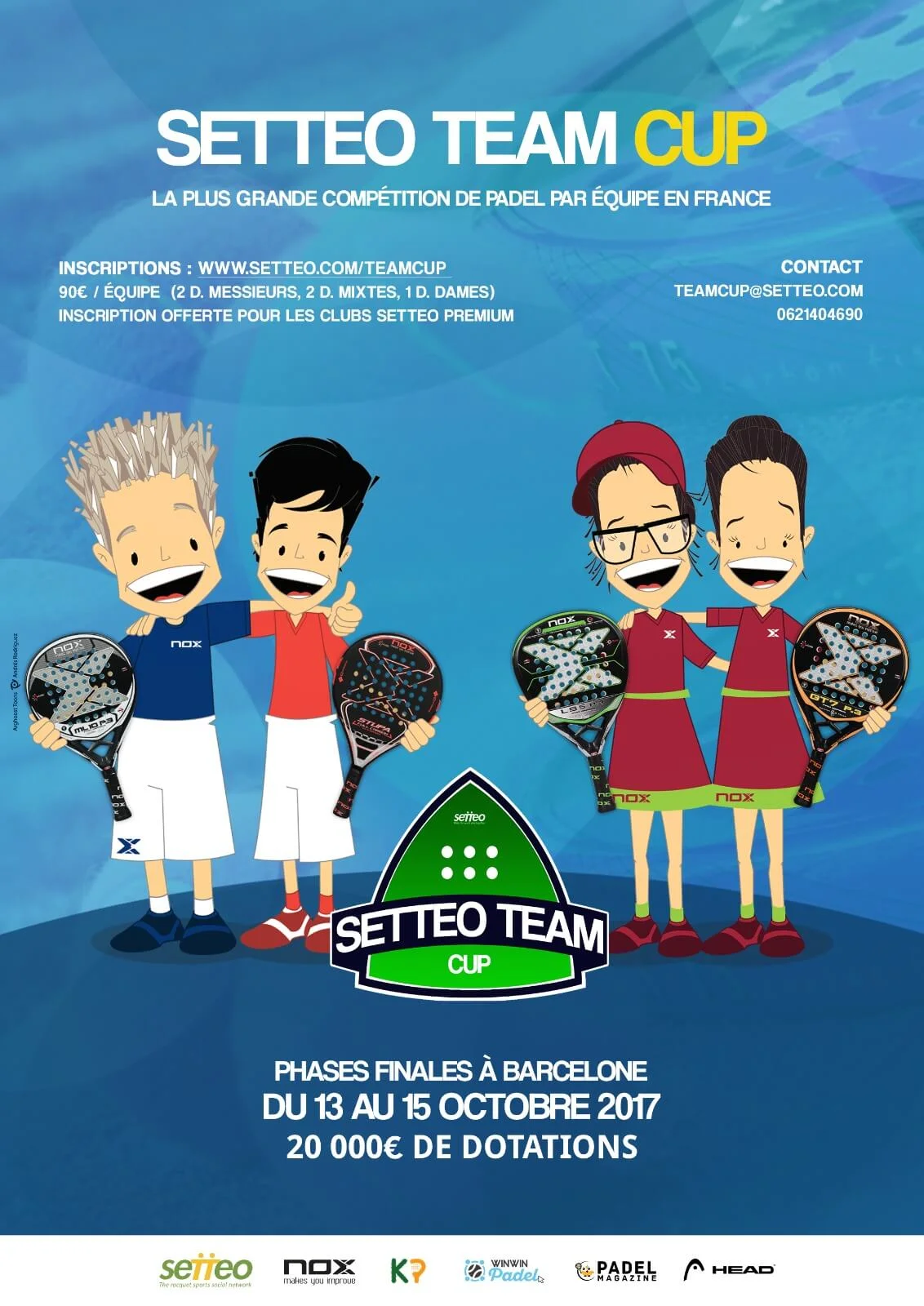 Affiche Setteo Team Cup | Padel Magazine