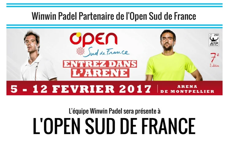 WinWin Padel partenaire de l’Open Sud de France