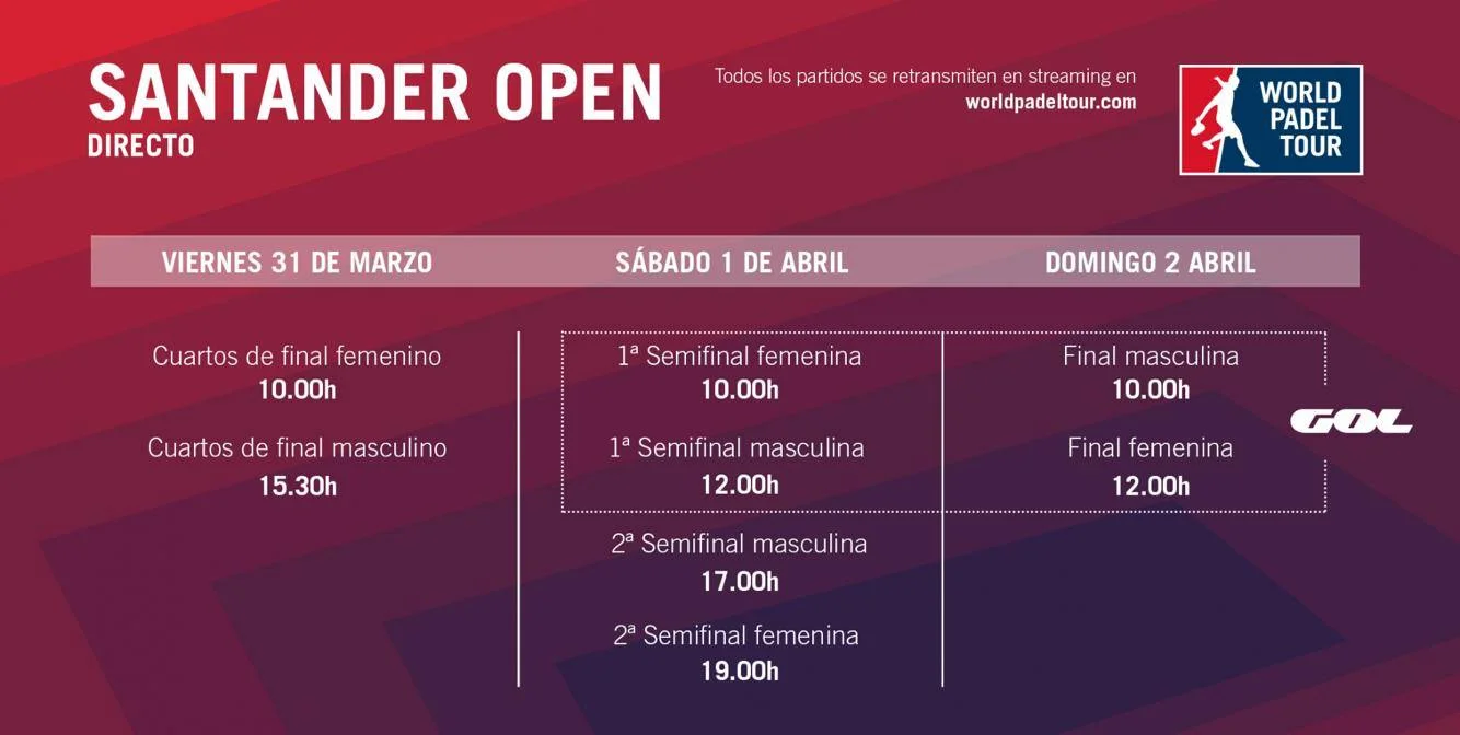Horaires de retransmissions WPT Santander