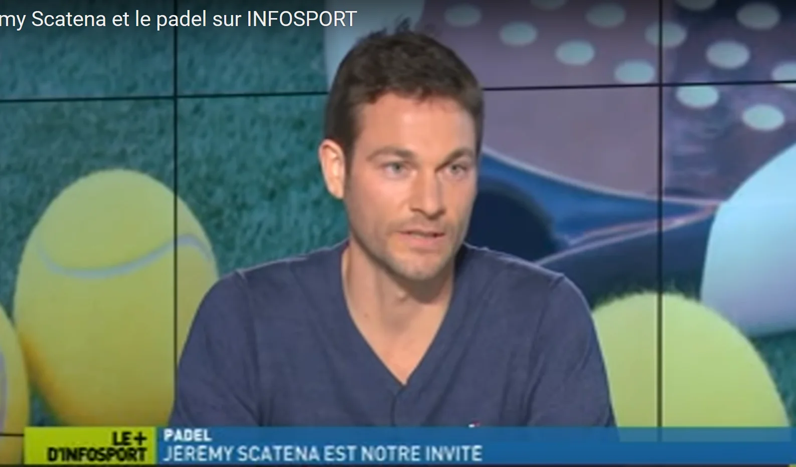 Jérémy Scatena et le padel sur INFOSPORT