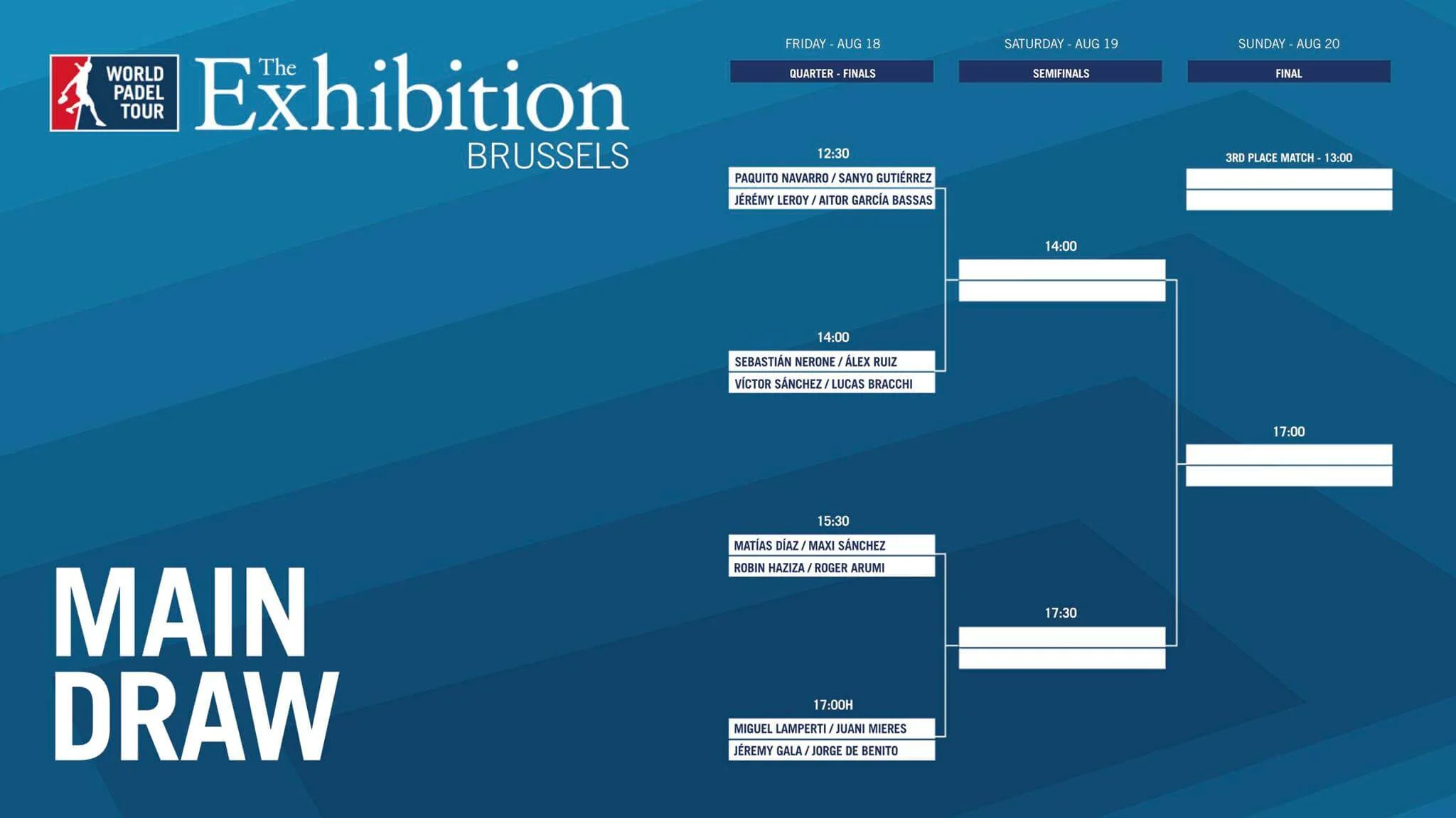 Des grands noms du padel à Bruxelles