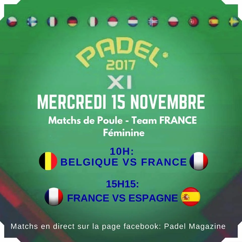 France Vs Espagne – Championnats d’Europe de padel 2017
