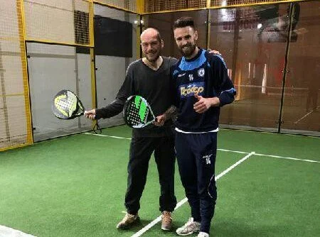 Entrainement padel pour Anthony Le Tallec