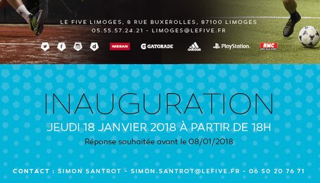Inauguration of the Five Limoges and its 2 padel !
