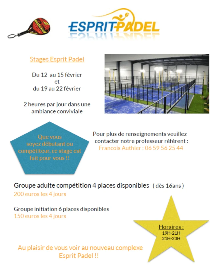 stages de padel esprit padel lyon | Padel Magazine