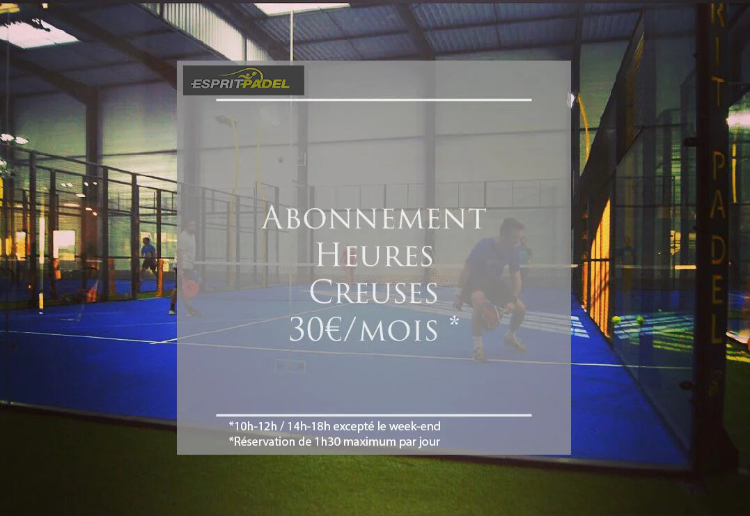 Abonnement padel illimité | Padel Magazine