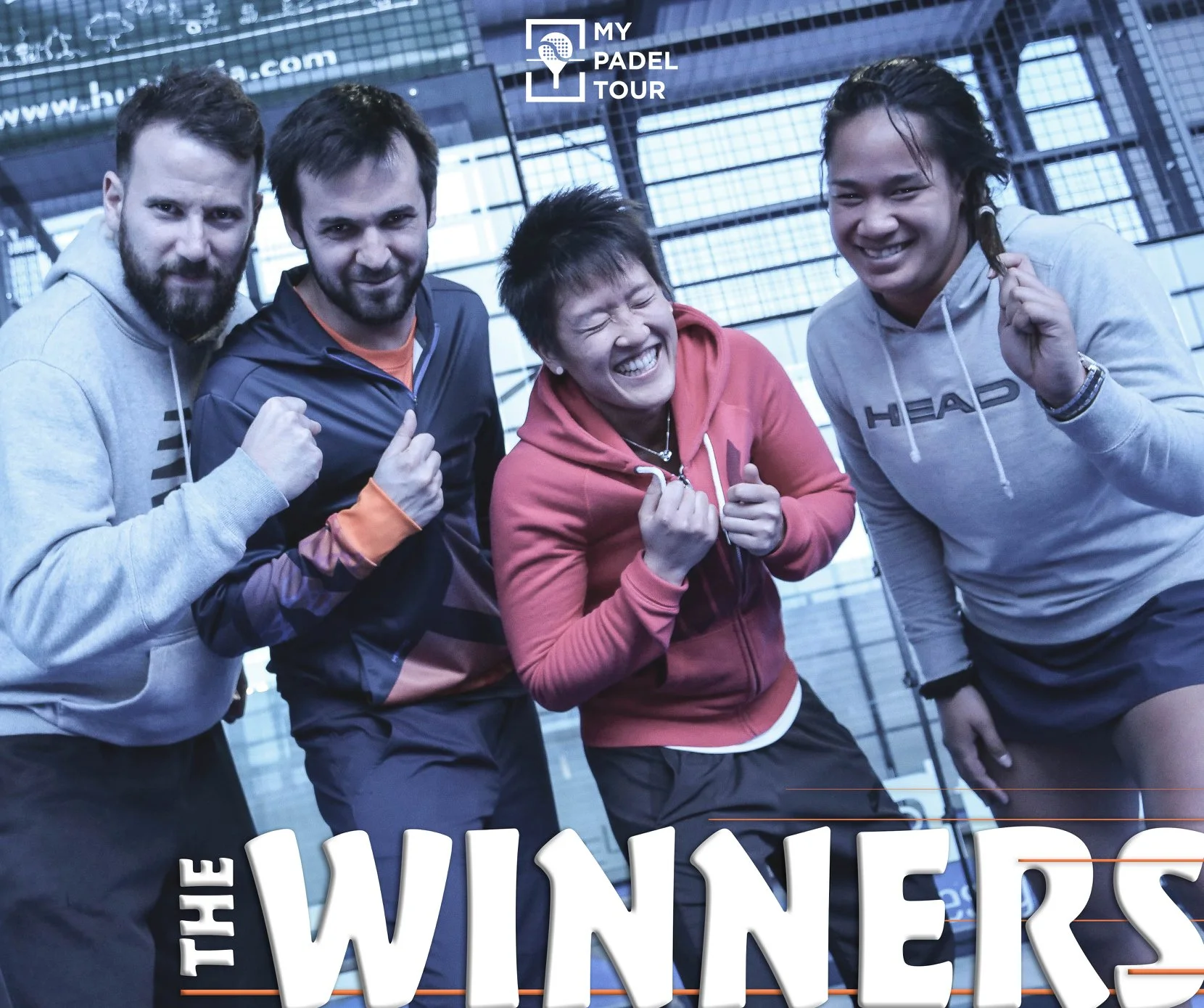 Adrien Maigret, Benjamin Tison, Mai Vo et Léa Godallier au My Padel Tour du Big Padel Bordeaux