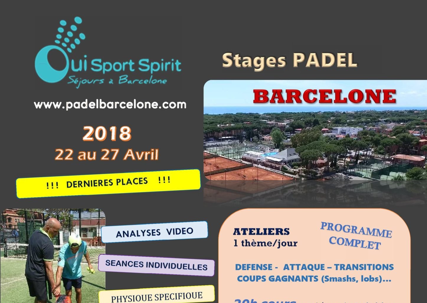 Stage in padel 22-27 april - OSS Barcelona