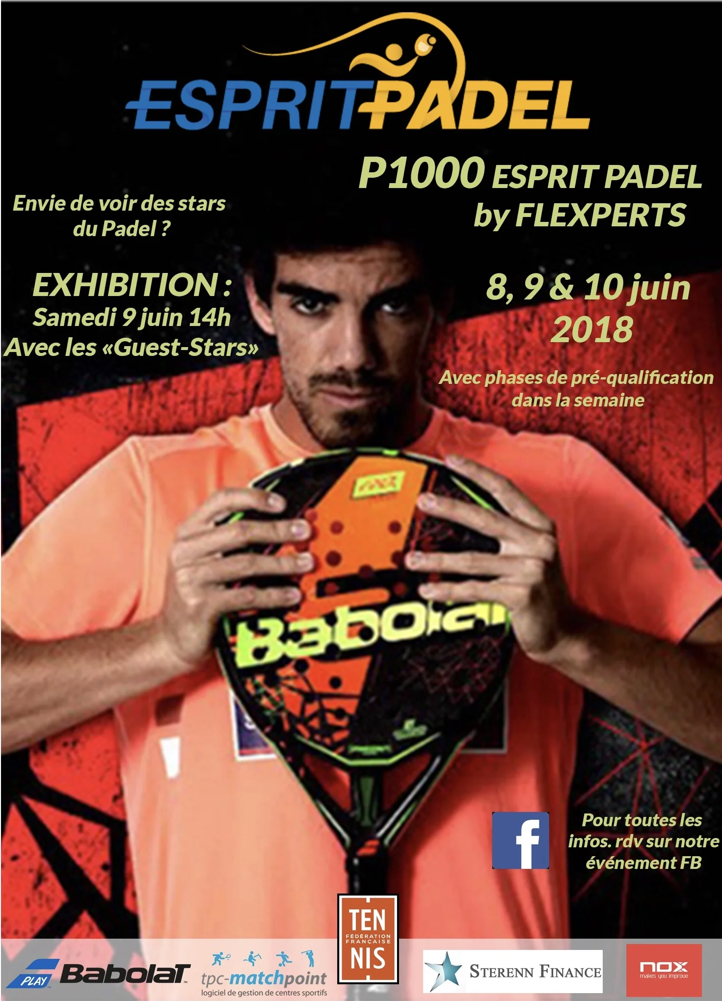 affiche esprit padel inauguration 2018 | Padel Magazine