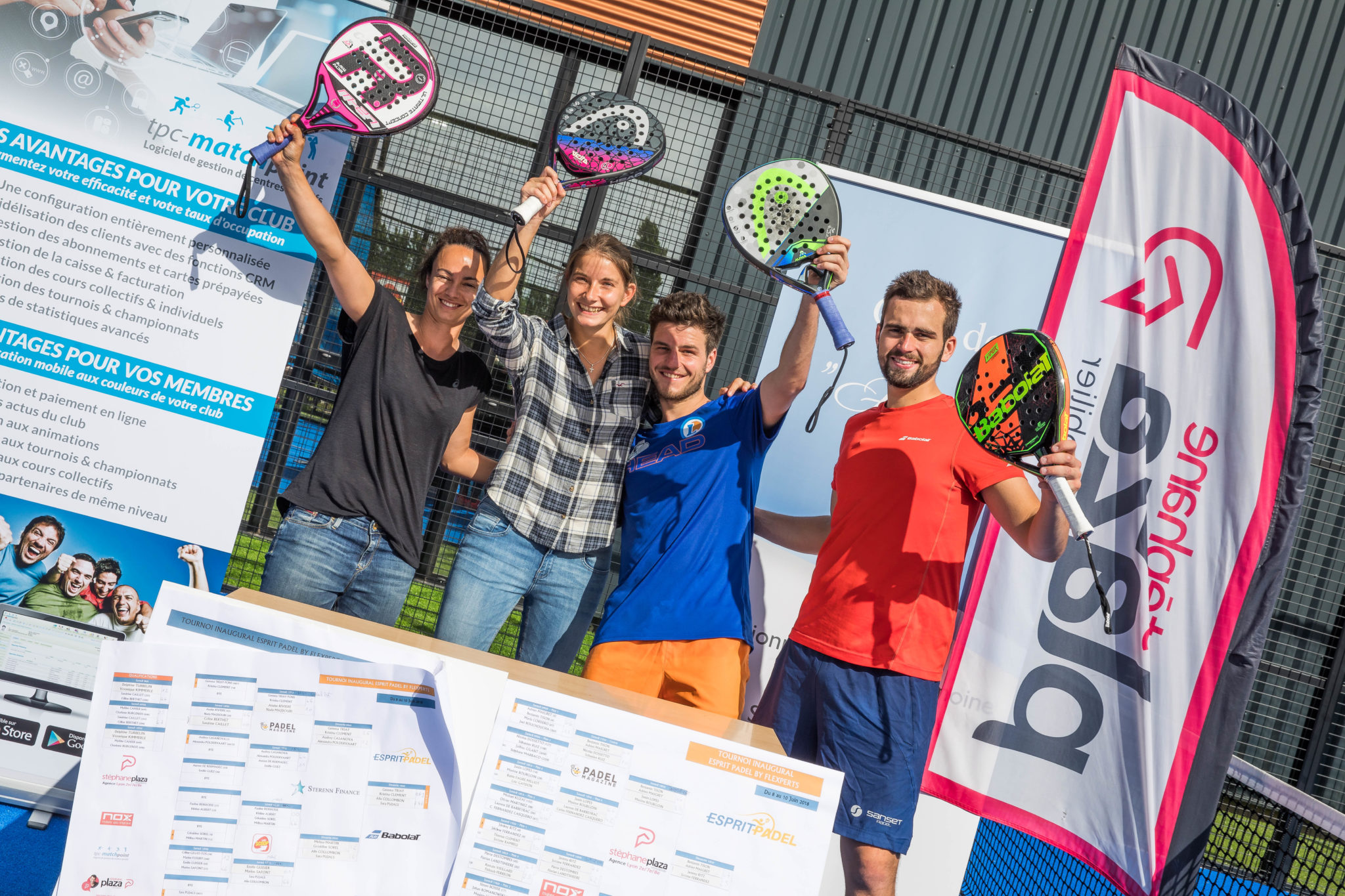 Collombon / Pujals and Blanqué / Bergeron win at the Open Esprit Padel by Flexpert