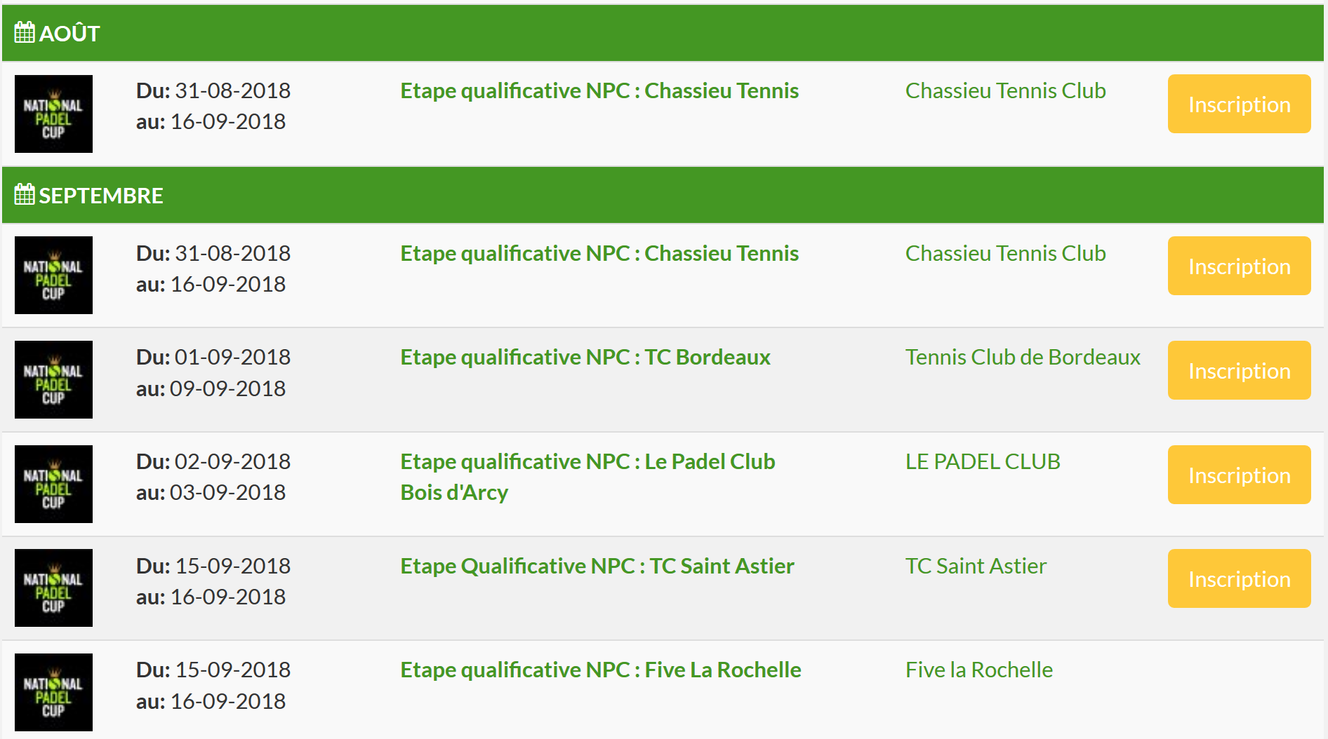 Tennis Chassieu, le TC Bordeaux et Le Padel Club : C’est reparti !