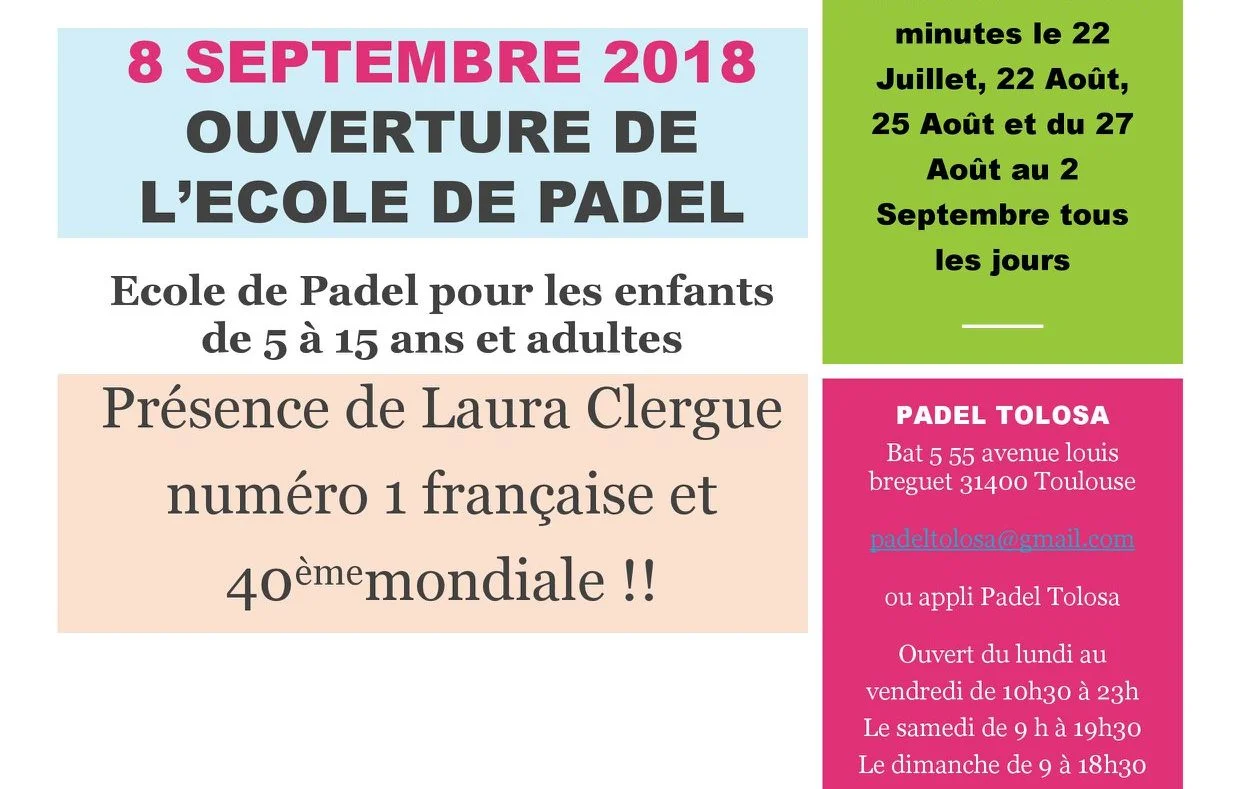 Padel Tolosa prépare la rentrée !