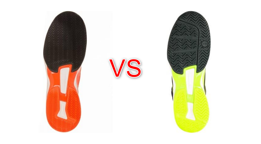 Play at padel with a clay or all-terrain sole?
