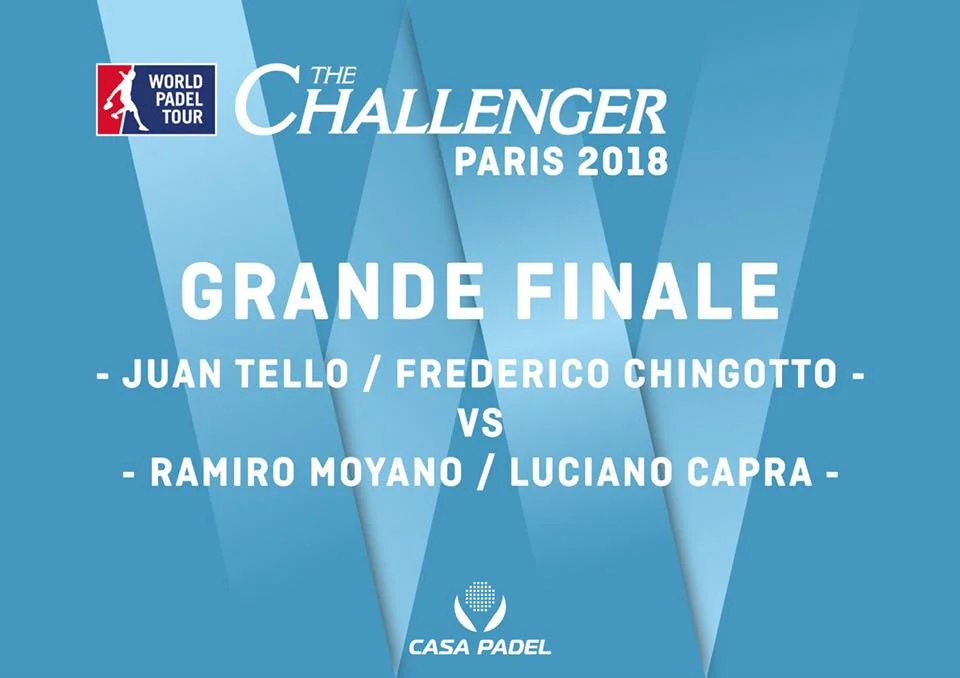 Finale – Moyano / Capra vs Chingotto / Tello – ParisChallenger2018 – Casa Padel