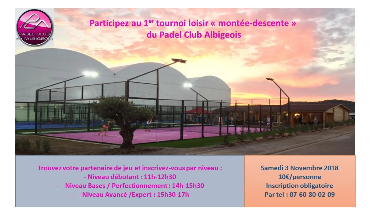 Premier Tournoi loisir pour le Padel Club Albigeois
