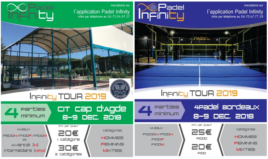 Week-end Padel Infinity les 8 et 9 décembre !