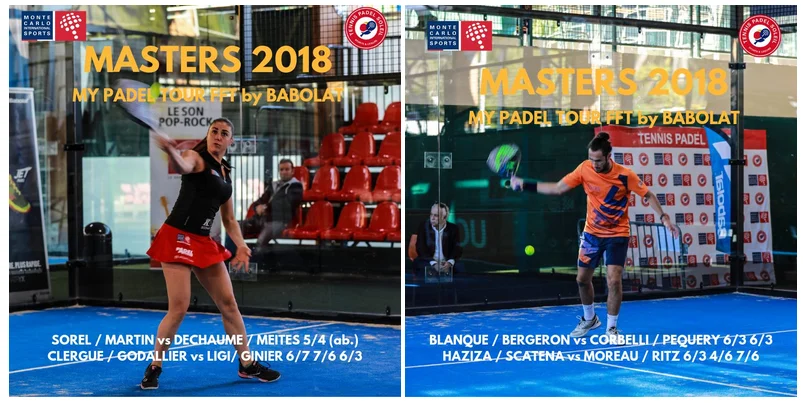 Finales du Masters My Padel Tour 2018 à partir de 12h30