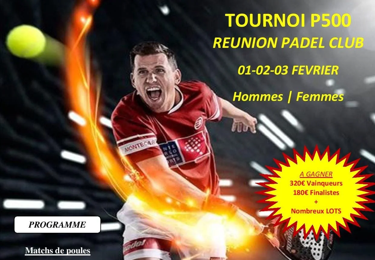 Réunion Padel Club propose son P500 en février