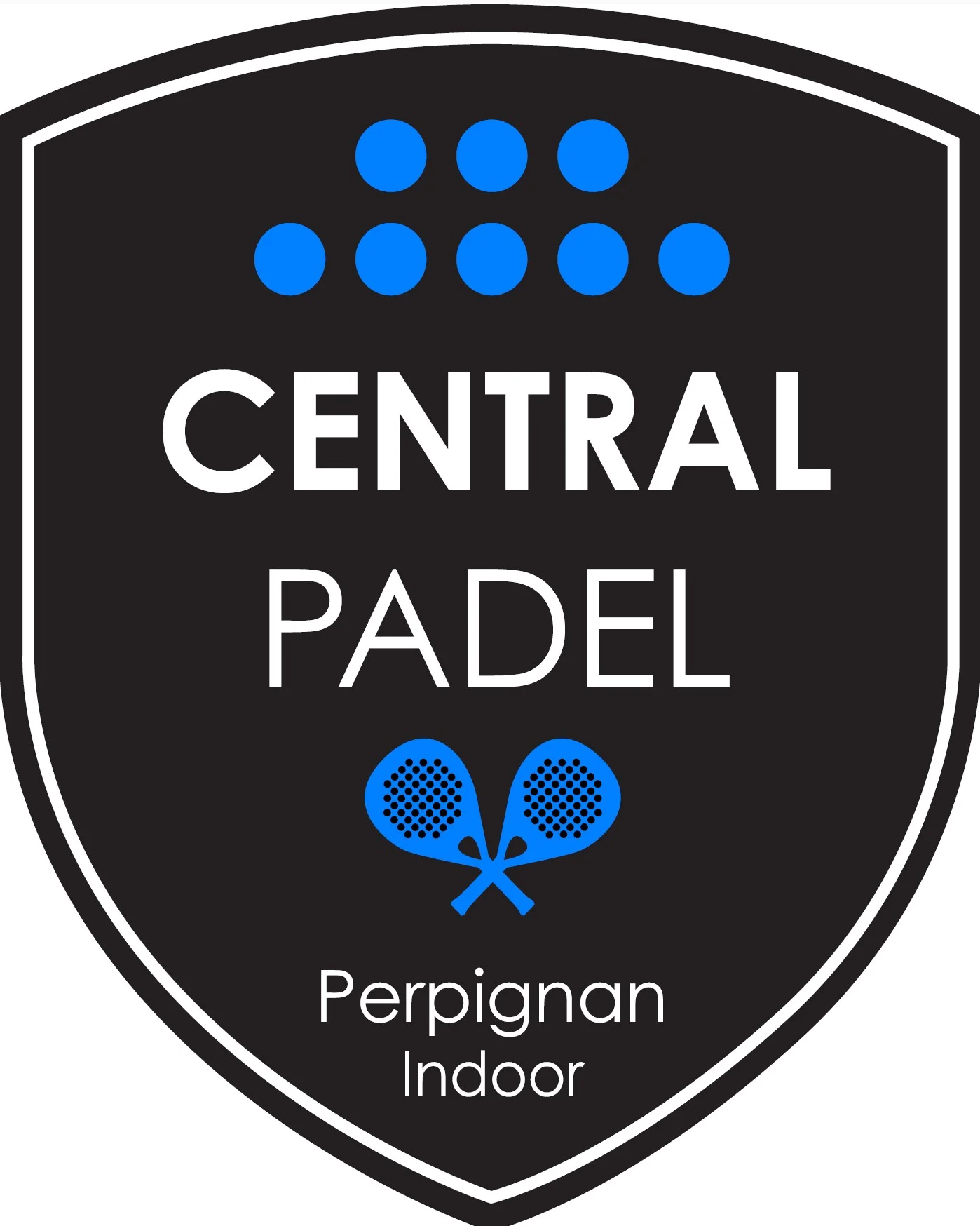Central logotyp padel perpignan