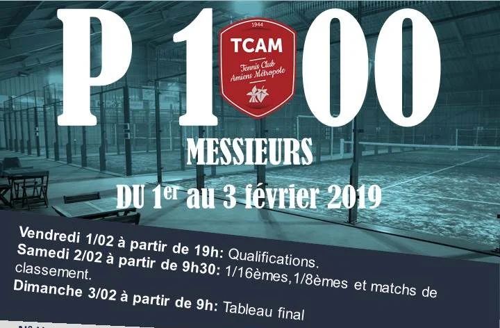 Le 1er P1000 au TCAM PADEL