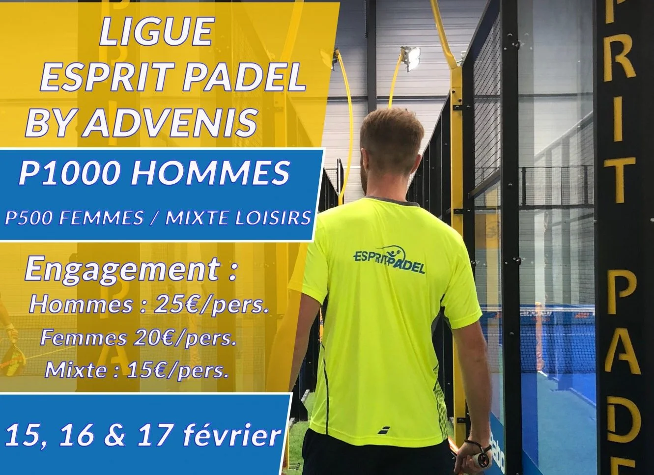 TOURNOI DE FEVRIER D’ESPRIT PADEL