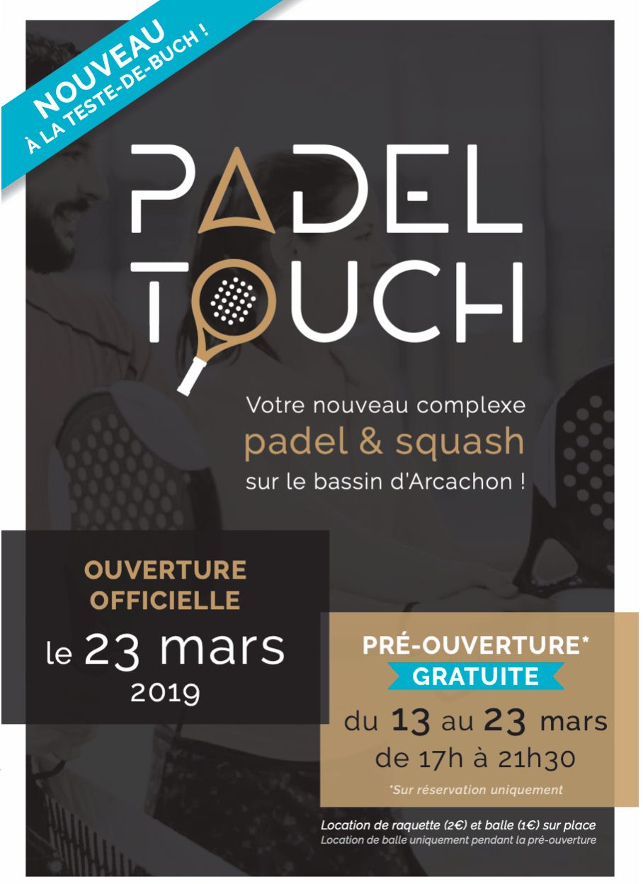 padel touch flyer