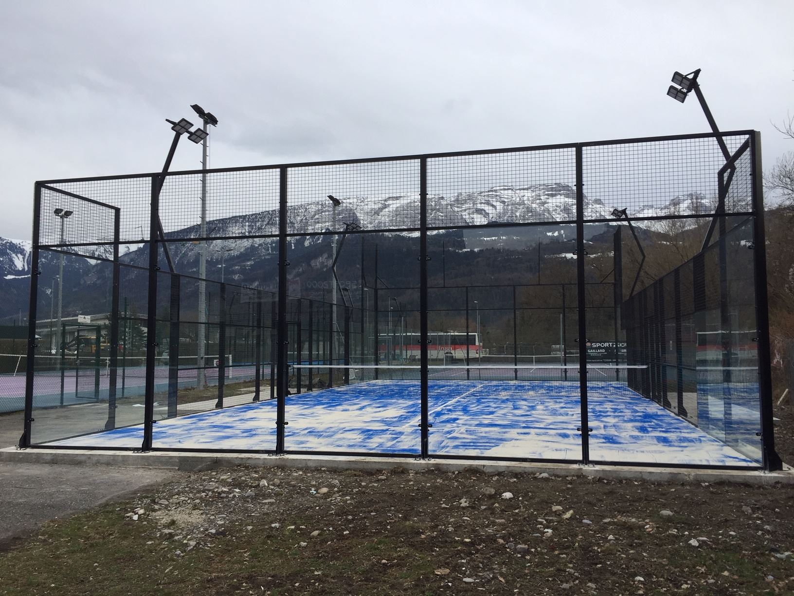 2 courts of padel at the Marignier Tennis Club