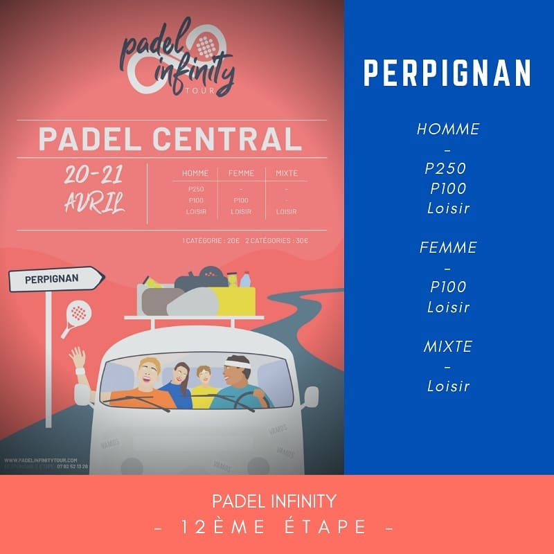 Central Padel – Padel Infinity – 20 et 21 avril