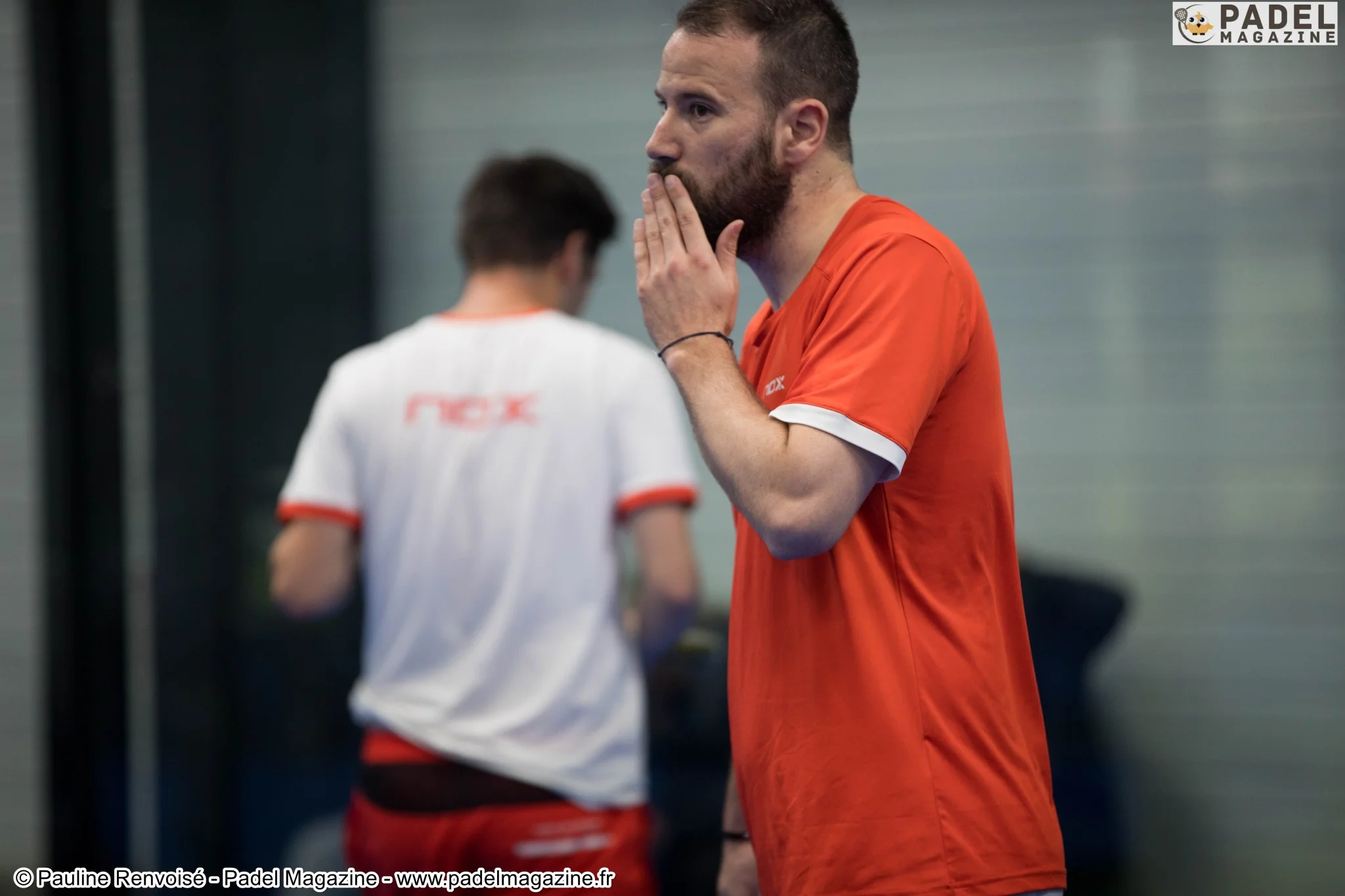 La concentration d’avant match au padel