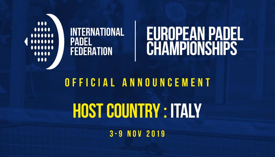 Les 11e Championnats d’Europe de Padel en Italie