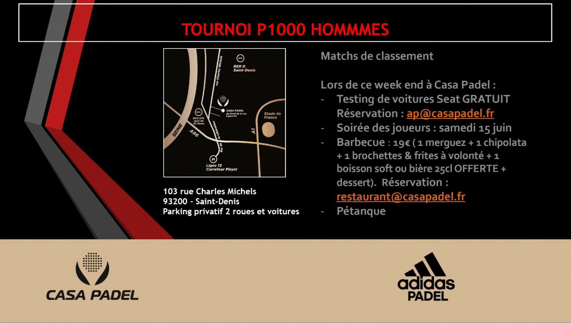 P1000 – Programme messieurs – Casa Padel –