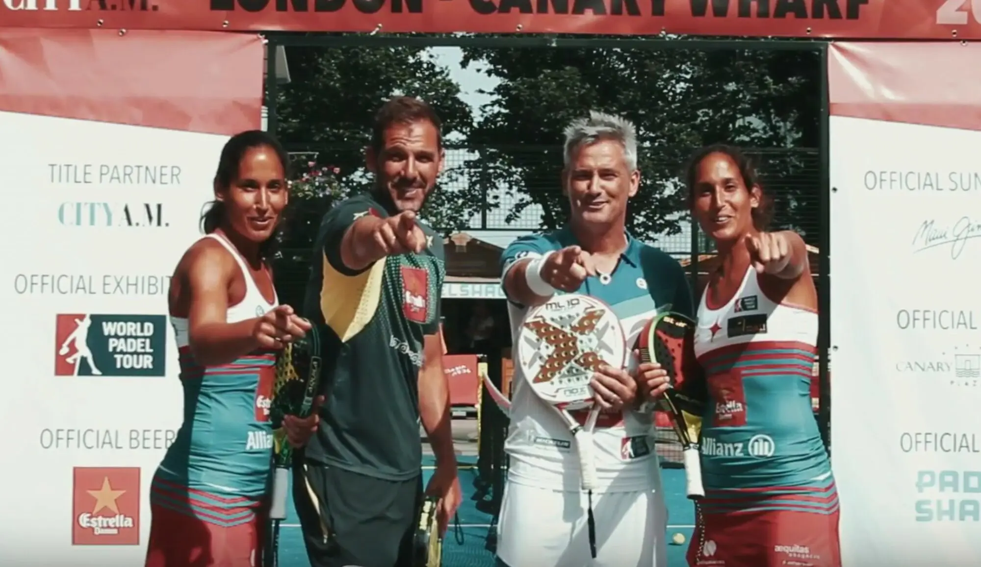 London falder i padel