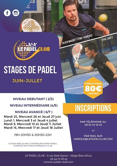 stage de padel adultes | Padel Magazine