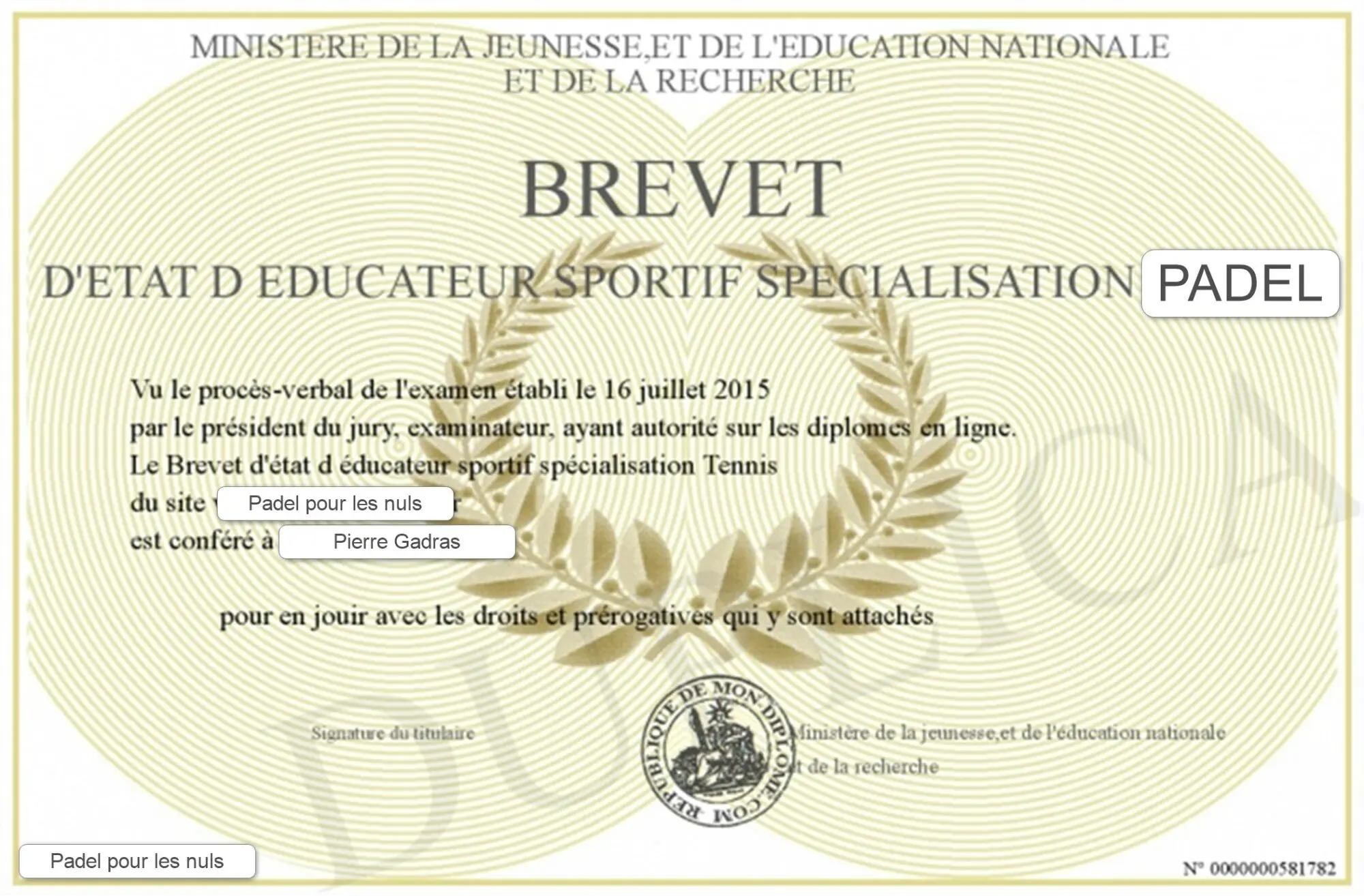 Le Brevet d’état de padel, pour quand ?