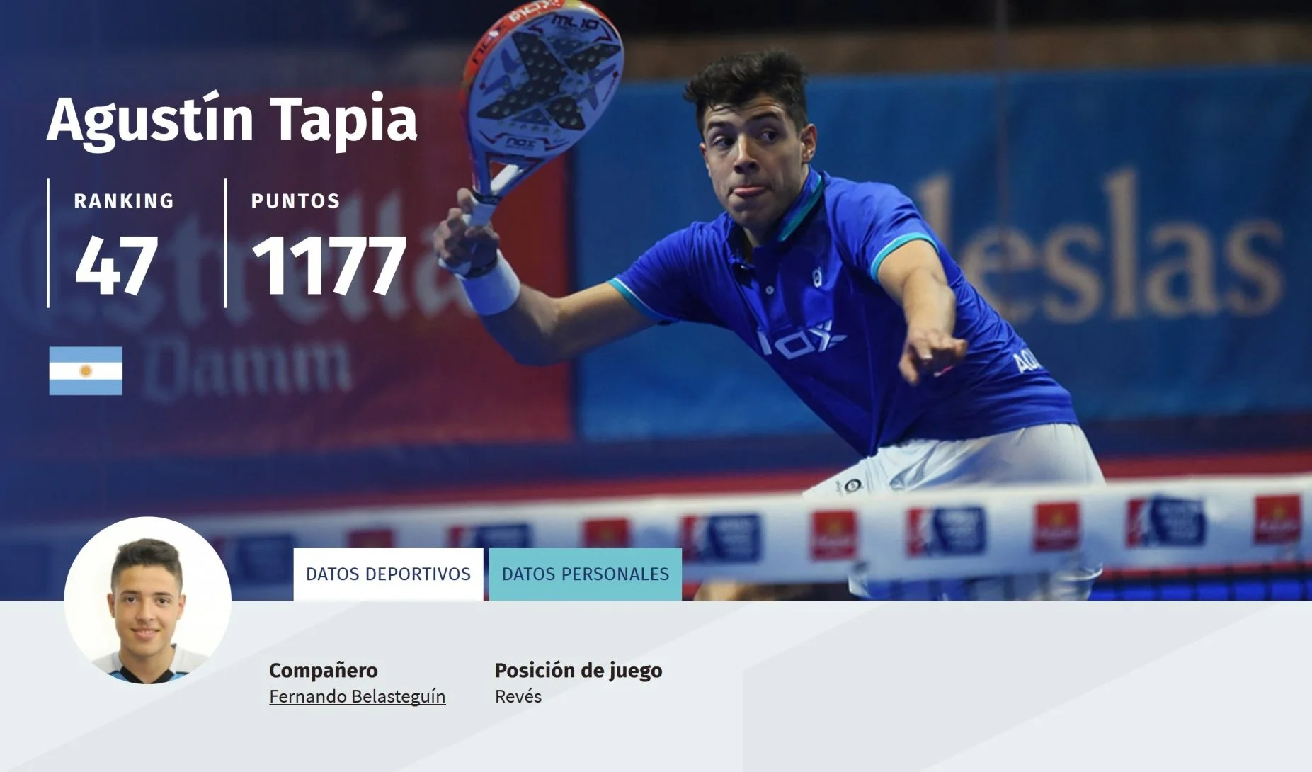 tapia world padel tour gauche | Padel Magazine