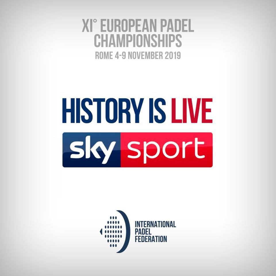 Sky Sports retransmetrà el XI Campionat d’Europa Padel