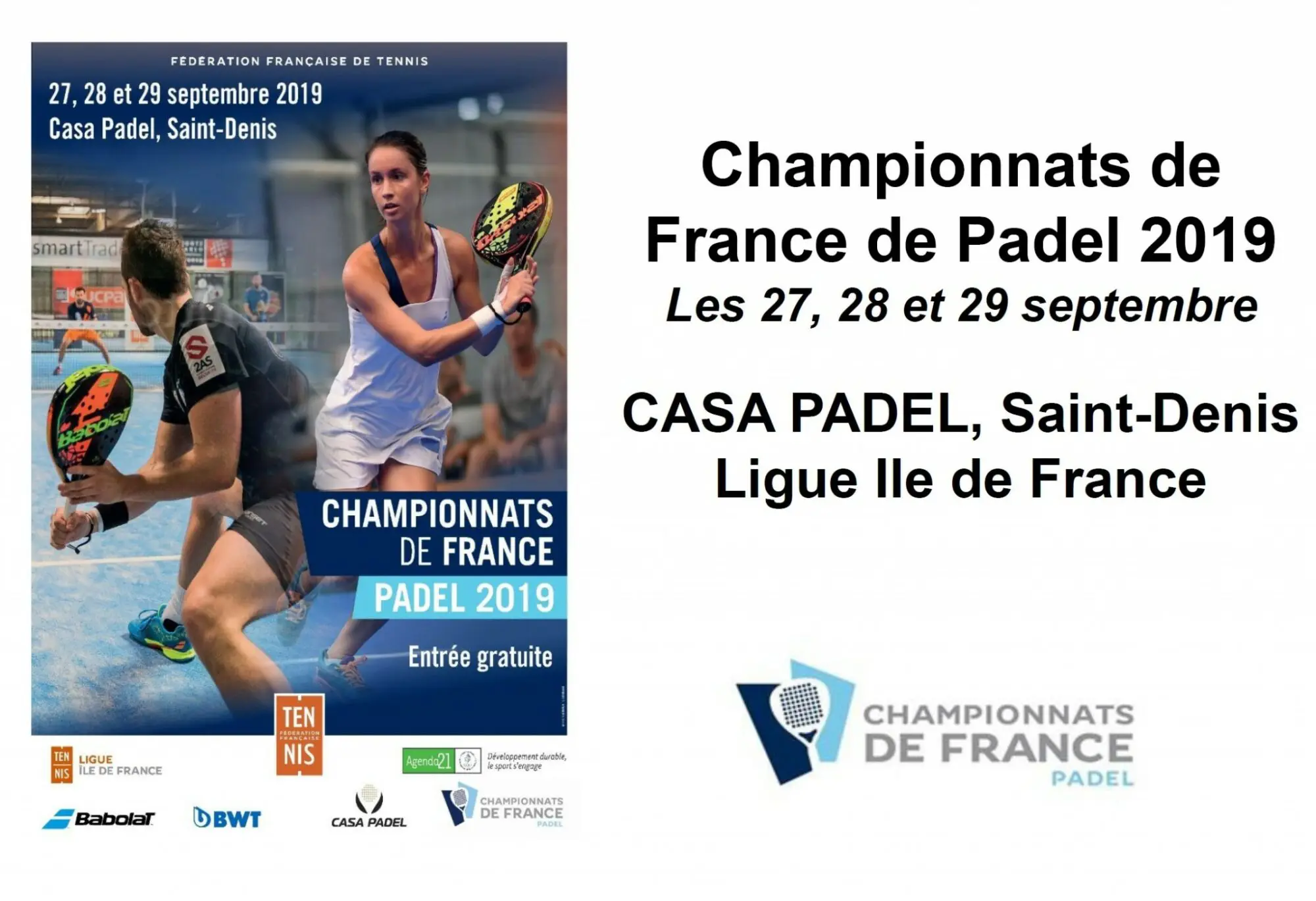 championnats de france padel paris 2019 | Padel Magazine